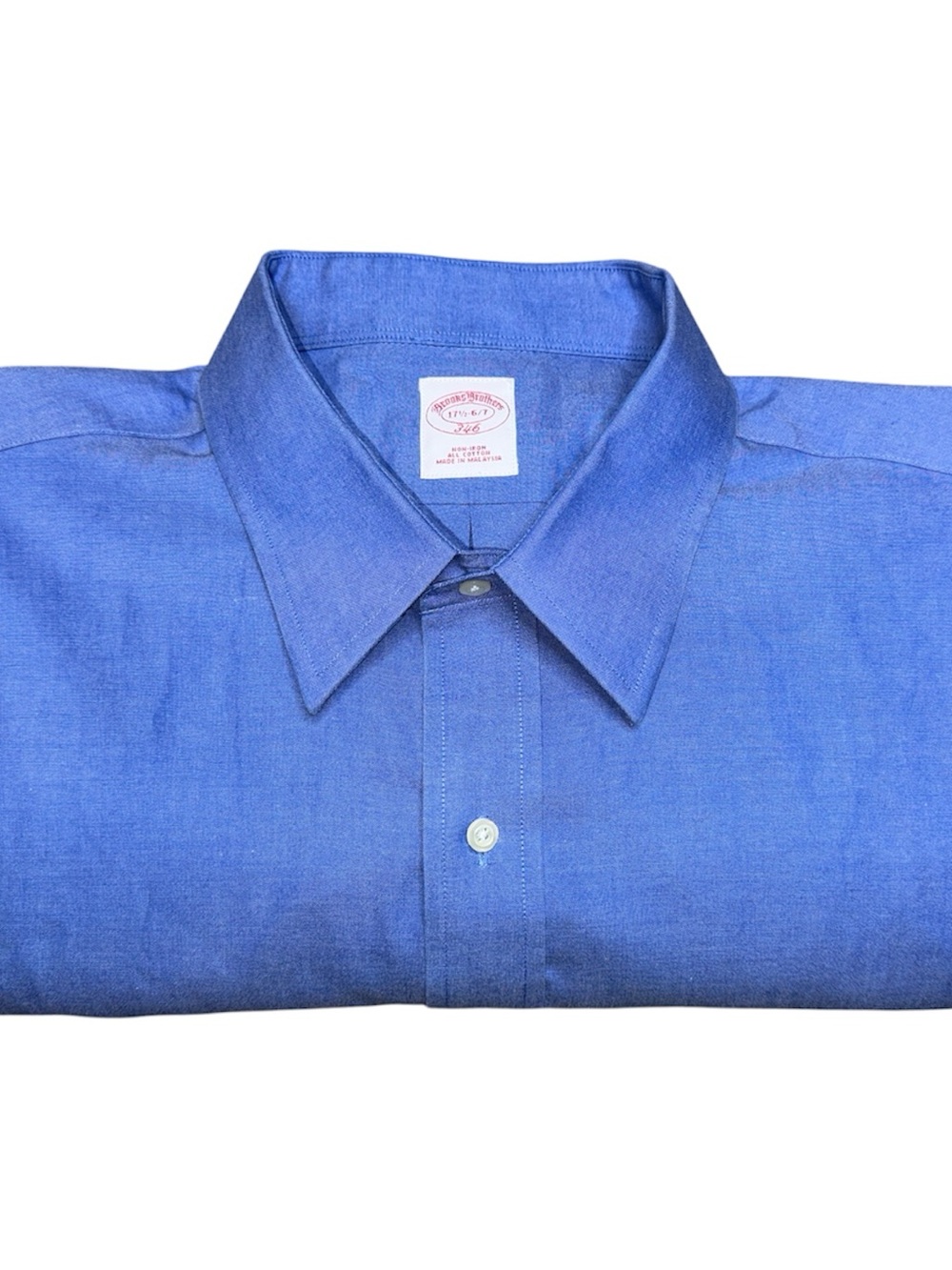 Brooks Brothers VTG Non-Iron Cotton Blue Dress Shirt